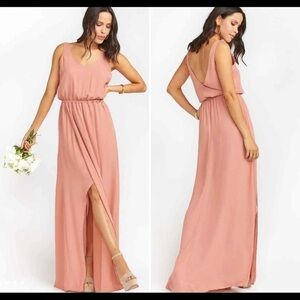 Formal Gown Maxi Dress Wedding by Show Me Your Mu Mu Lining Beige, Clay Small